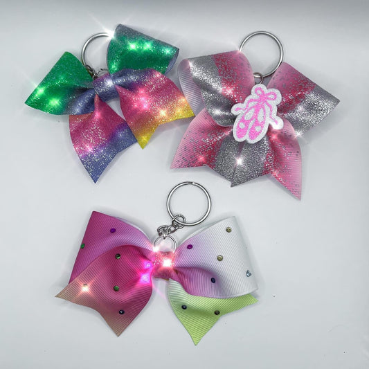 Rainbow Keychain Bows